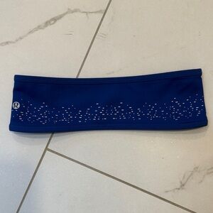 Lululemon Blue Reflective Headband